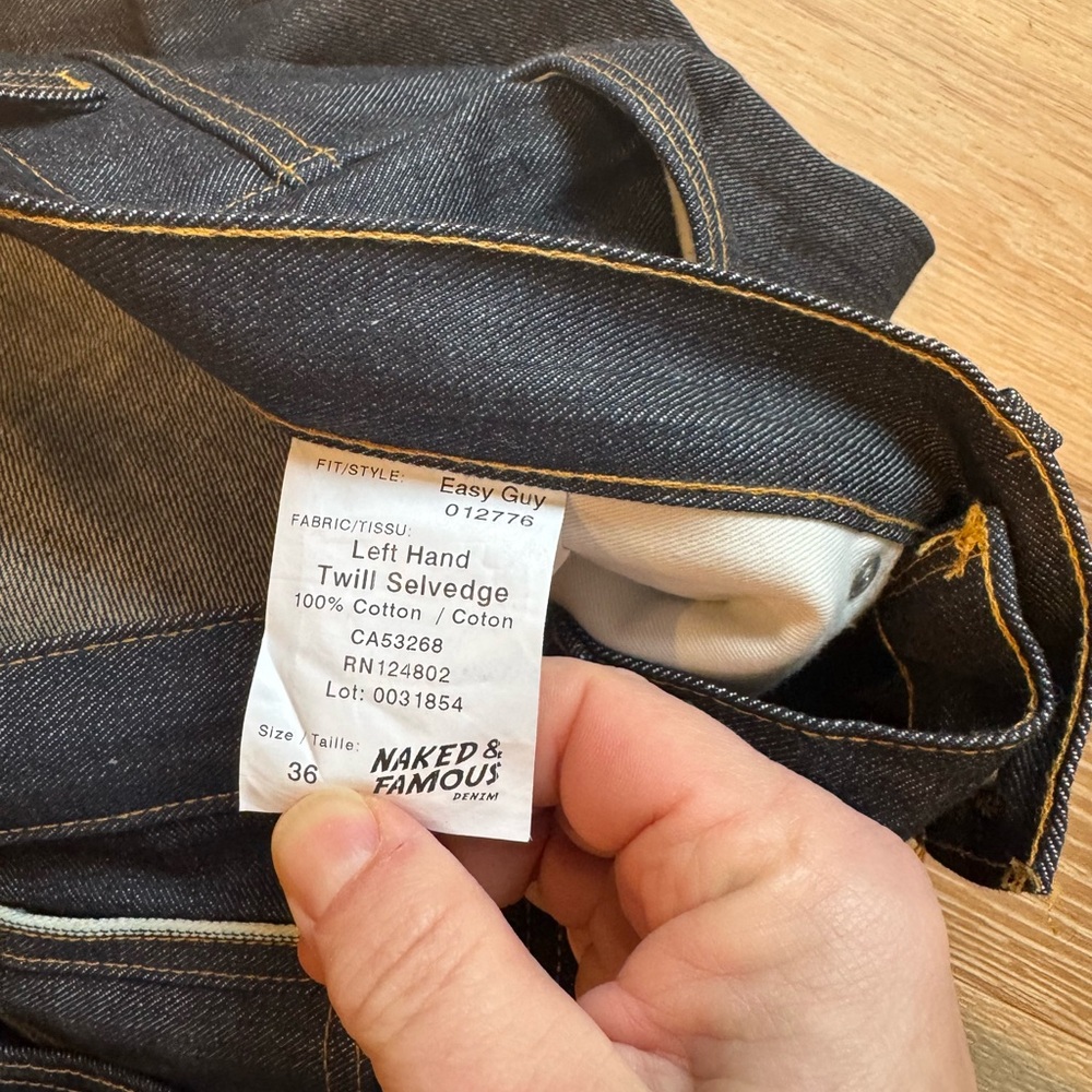 Naked & Famous Selvedge Jeans